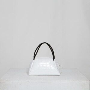 Maryam Nassir Zadeh Sun Purse White Croc Size OS NWT